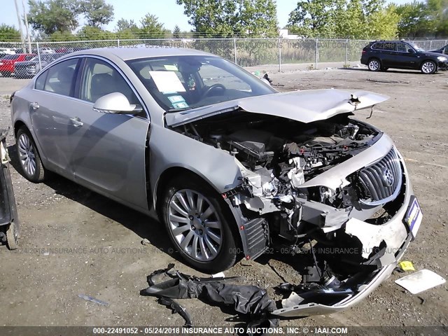 2G4GR5EK1C9147185 - 2012 BUICK REGAL BEIGE photo 1