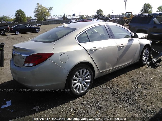 2G4GR5EK1C9147185 - 2012 BUICK REGAL BEIGE photo 4