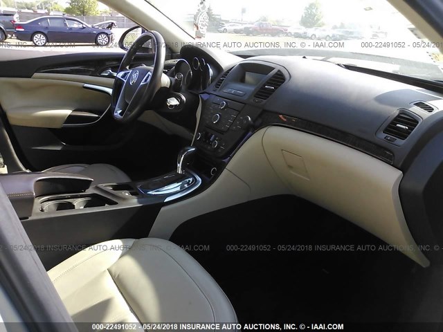 2G4GR5EK1C9147185 - 2012 BUICK REGAL BEIGE photo 5