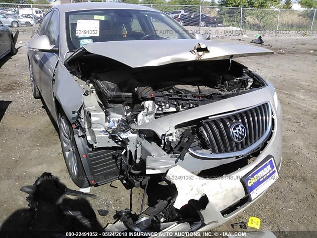 2G4GR5EK1C9147185 - 2012 BUICK REGAL BEIGE photo 6