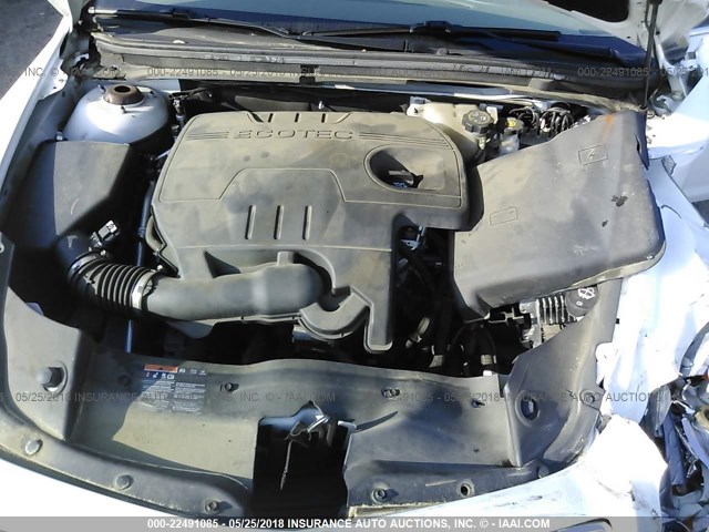 1G1ZA5EU1CF260687 - 2012 CHEVROLET MALIBU LS 白色 照片 10
