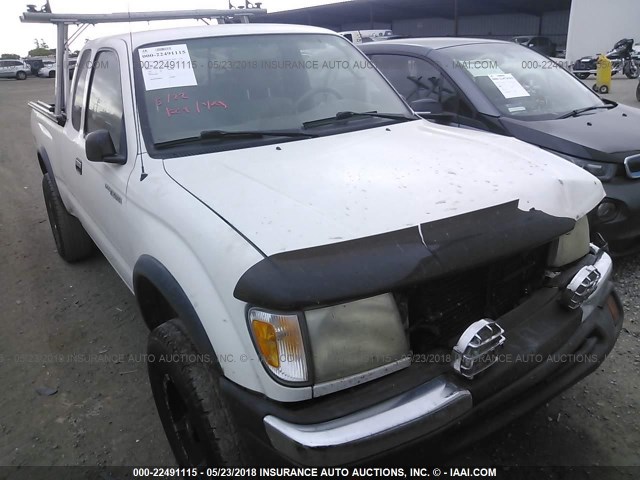 4TASN92NXXZ545535 - 1999 TOYOTA TACOMA XTRACAB PRERUNNER WHITE photo 1