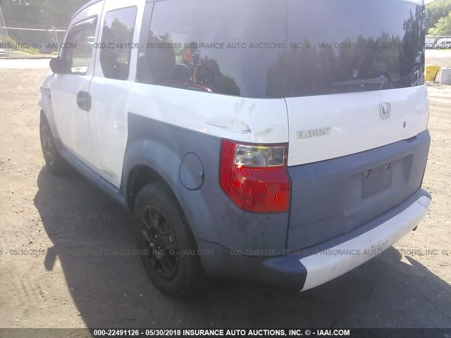 5J6YH18376L008985 - 2006 HONDA ELEMENT LX WHITE photo 3