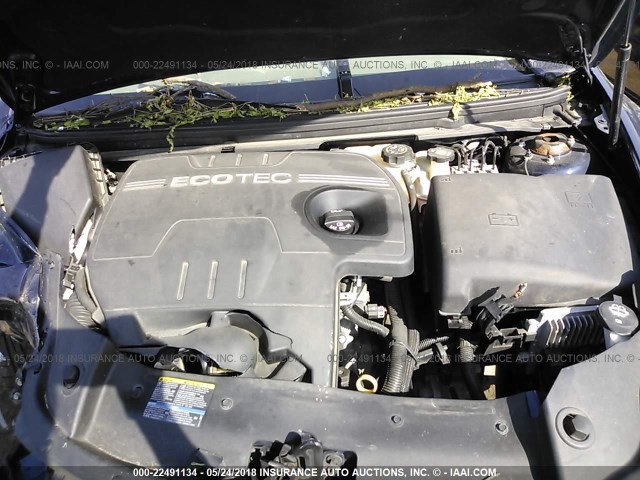 1G1ZB5EB6AF204415 - 2010 CHEVROLET MALIBU LS BLUE photo 10