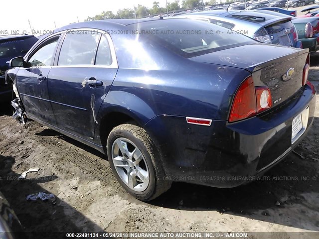1G1ZB5EB6AF204415 - 2010 CHEVROLET MALIBU LS BLUE photo 3