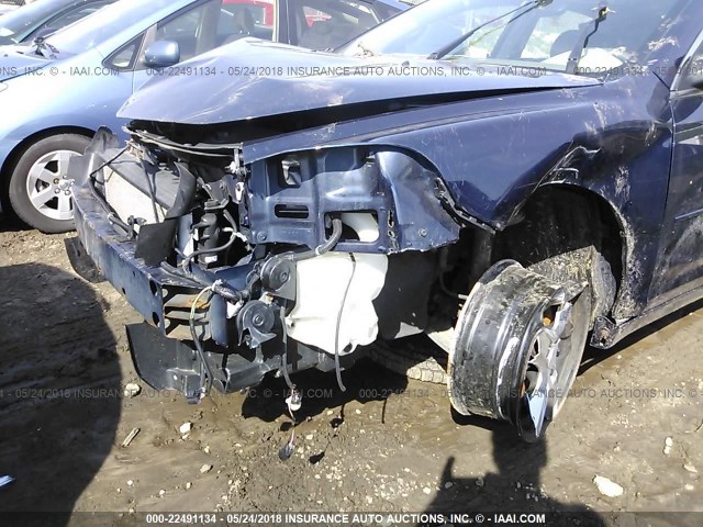 1G1ZB5EB6AF204415 - 2010 CHEVROLET MALIBU LS BLUE photo 6