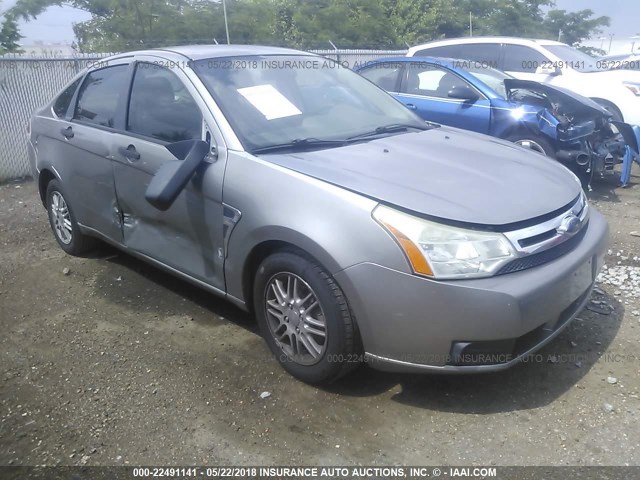 1FAHP35N08W206745 - 2008 FORD FOCUS SE/SEL/SES SILVER photo 1