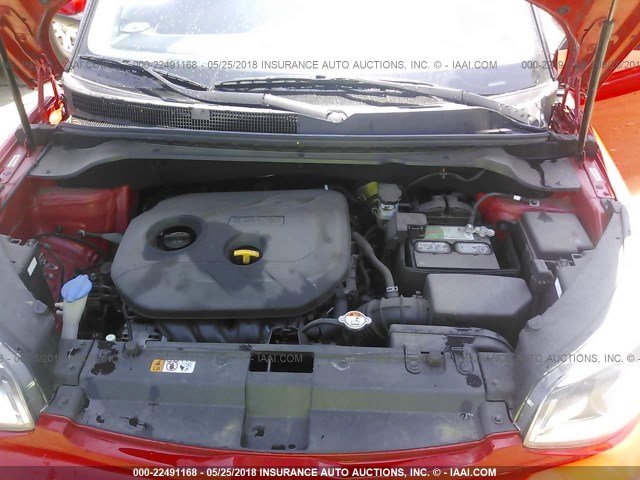 KNDJP3A5XF7781248 - 2015 KIA SOUL + 红色 照片 10