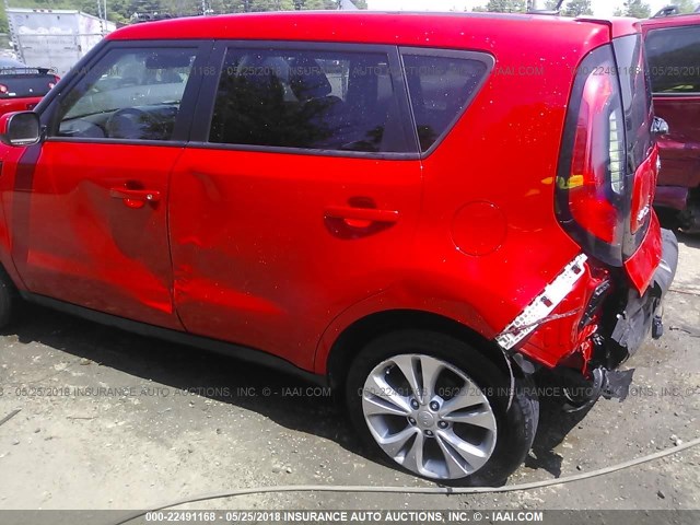 KNDJP3A5XF7781248 - 2015 KIA SOUL + 红色 照片 6