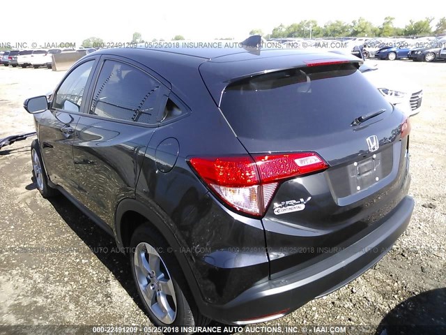 3CZRU6H57HG705796 - 2017 HONDA HR-V EX BLACK photo 3