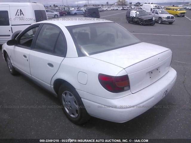 1G8ZH52832Z203635 - 2002 SATURN SL1 WHITE photo 3