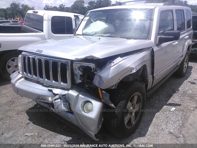 1J4RH4GK5AC140960 - 2010 JEEP COMMANDER SPORT SILVER photo 6