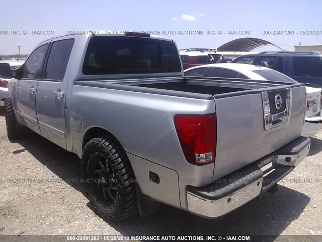 1N6BA07D29N306192 - 2009 NISSAN TITAN XE/SE/LE SILVER photo 3