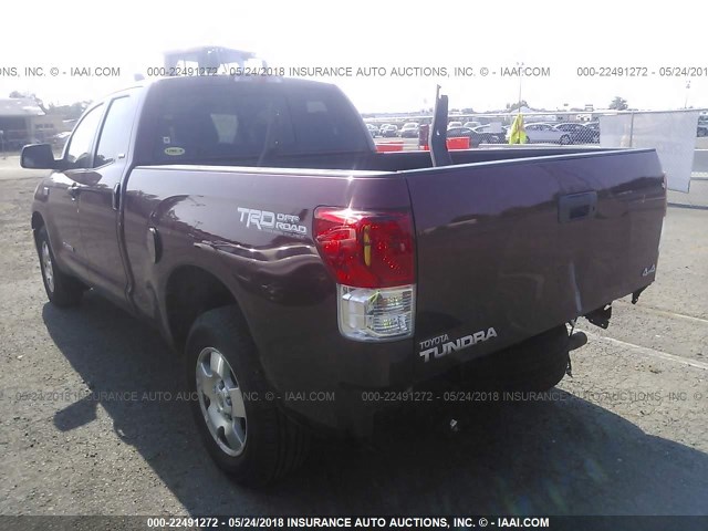 5TFUY5F1XAX099829 - 2010 TOYOTA TUNDRA DOUBLE CAB SR5 RED photo 3