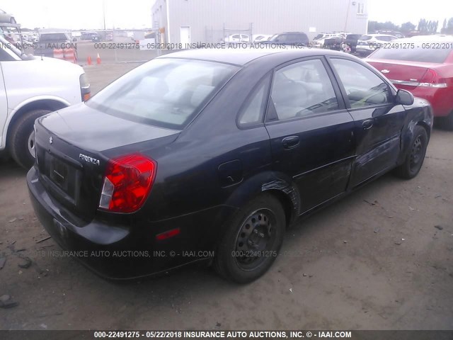 KL5JD52Z84K954738 - 2004 SUZUKI FORENZA S BLACK photo 4