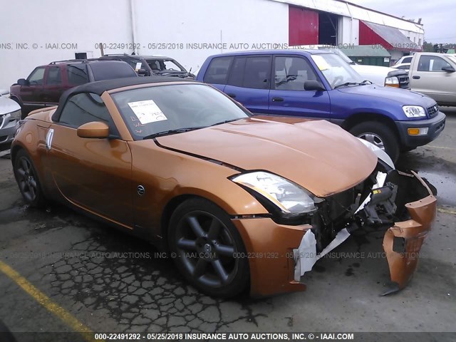 JN1AZ36A34T010119 - 2004 NISSAN 350Z ROADSTER ORANGE photo 1