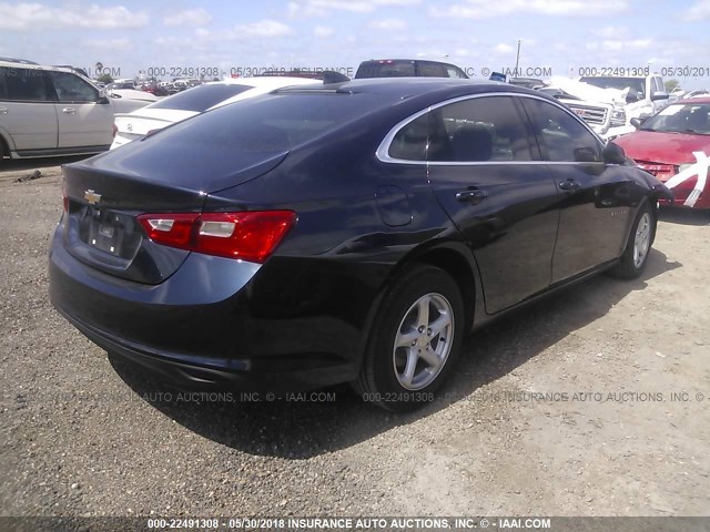 1G1ZB5ST7JF173592 - 2018 CHEVROLET MALIBU LS ლურჯი ფოტო 4