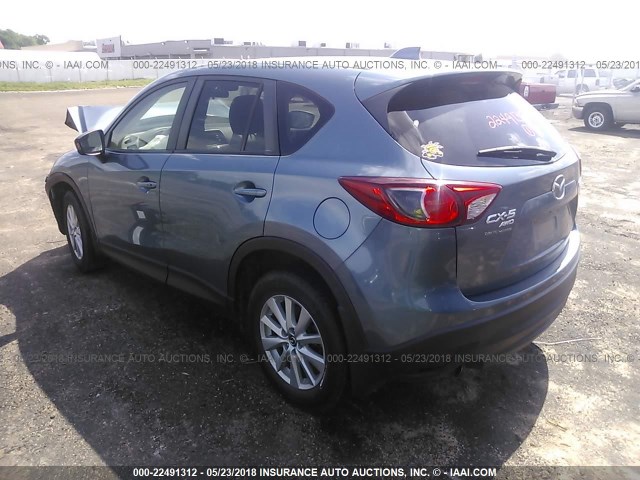 JM3KE4CY9F0443976 - 2015 MAZDA CX-5 TOURING BLUE photo 3