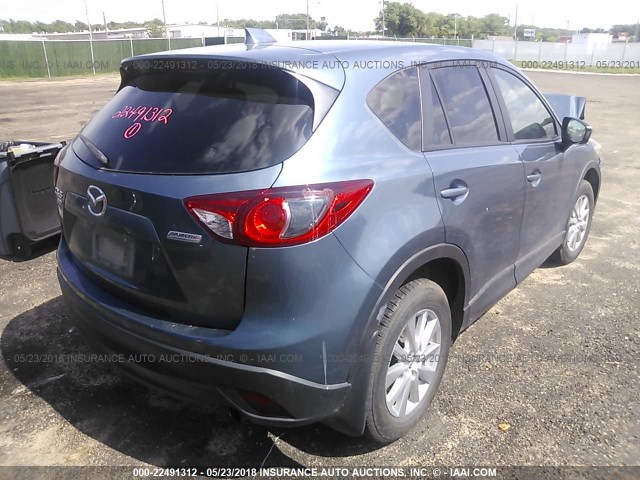 JM3KE4CY9F0443976 - 2015 MAZDA CX-5 TOURING BLUE photo 4
