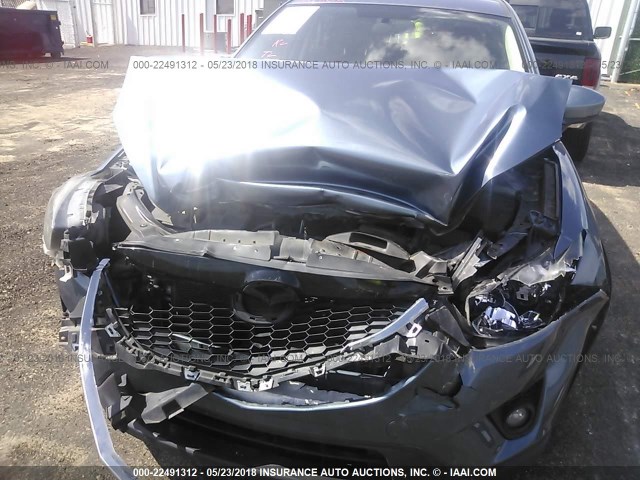 JM3KE4CY9F0443976 - 2015 MAZDA CX-5 TOURING BLUE photo 6