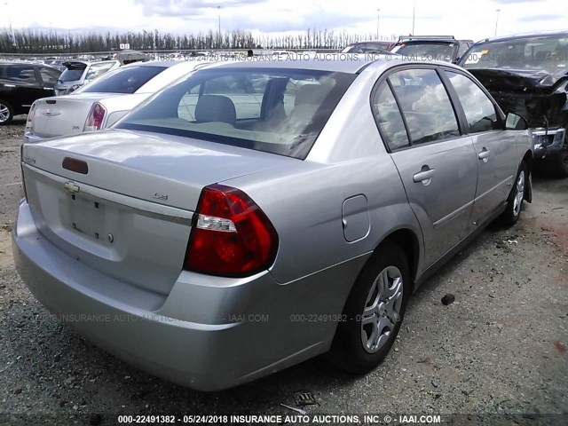 1G1ZS58F77F307026 - 2007 CHEVROLET MALIBU LS SILVER photo 4