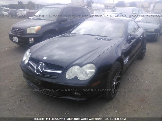 WDBSK75F73F040066 - 2003 MERCEDES-BENZ SL 500R BLACK photo 2