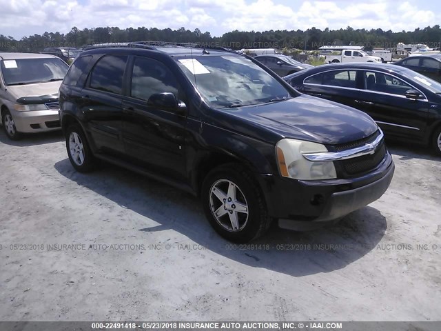 2CNDL73F466084787 - 2006 CHEVROLET EQUINOX LT BLACK photo 1