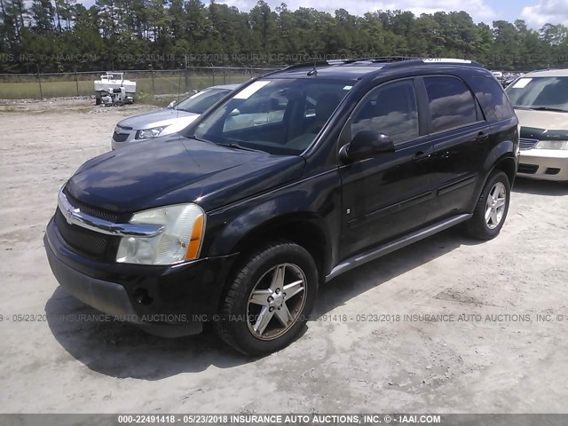 2CNDL73F466084787 - 2006 CHEVROLET EQUINOX LT BLACK photo 2