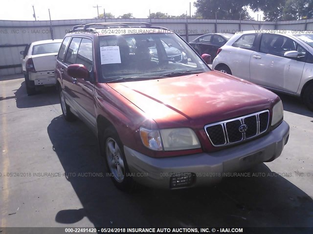 JF1SF65501H745595 - 2001 SUBARU FORESTER S RED photo 1