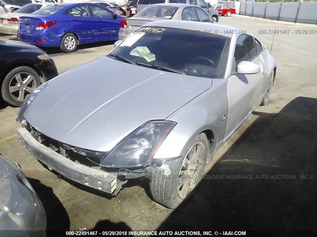 JN1AZ34E23T014912 - 2003 NISSAN 350Z COUPE SILVER photo 2