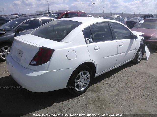 1G8AJ52F05Z126260 - 2005 SATURN ION LEVEL 2 WHITE photo 4