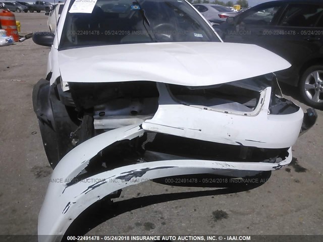 1G8AJ52F05Z126260 - 2005 SATURN ION LEVEL 2 WHITE photo 6