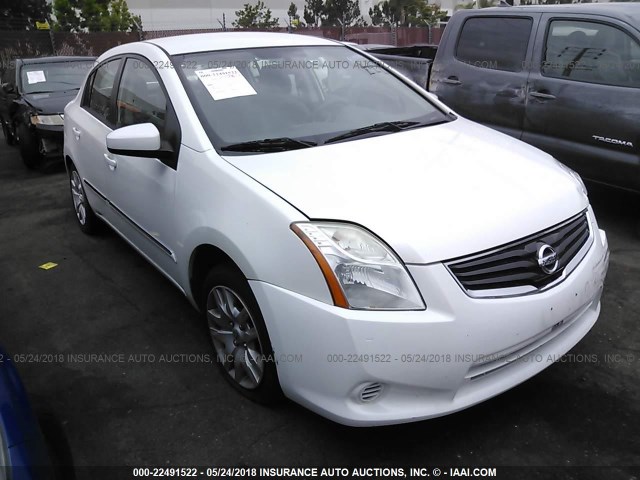 3N1AB6AP4CL730534 - 2012 NISSAN SENTRA 2.0/2.0S/SR/2.0SL WHITE photo 1