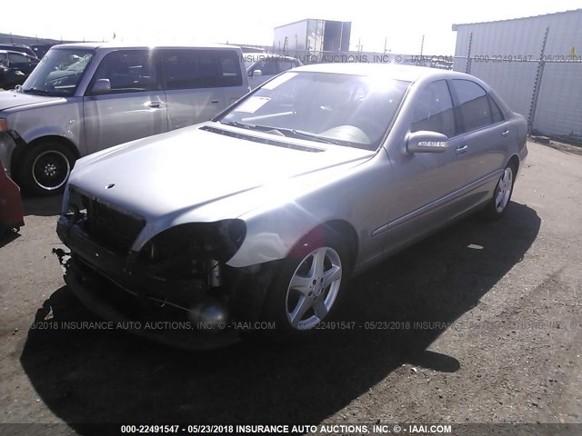 WDBNG70J14A388745 - 2004 MERCEDES-BENZ S 430 SILVER photo 2
