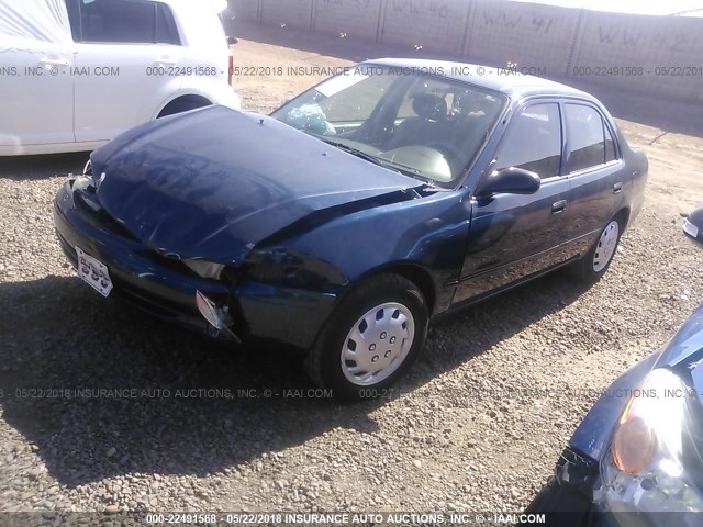 1NXBR12E2YZ347519 - 2000 TOYOTA COROLLA VE/CE/LE 蓝色 照片 2