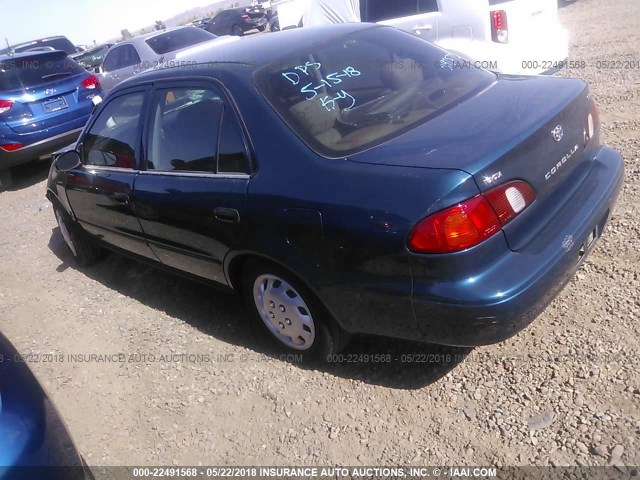 1NXBR12E2YZ347519 - 2000 TOYOTA COROLLA VE/CE/LE 蓝色 照片 3
