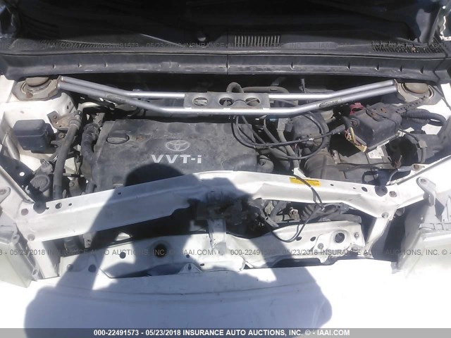 JTLKT324650221311 - 2005 TOYOTA SCION XB თეთრი ფოტო 10