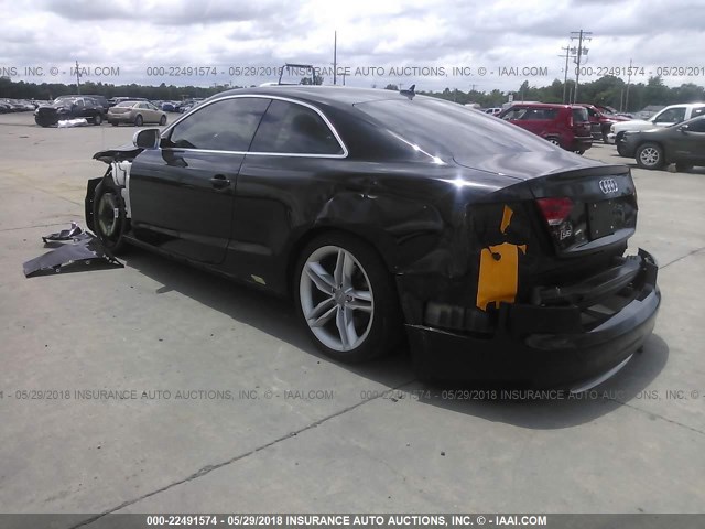 WAUVVAFR8BA044406 - 2011 AUDI S5 PRESTIGE BLACK photo 3