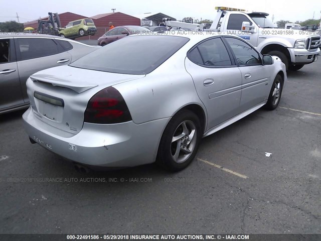 2G2WR544741339007 - 2004 PONTIAC GRAND PRIX GTP SILVER photo 4