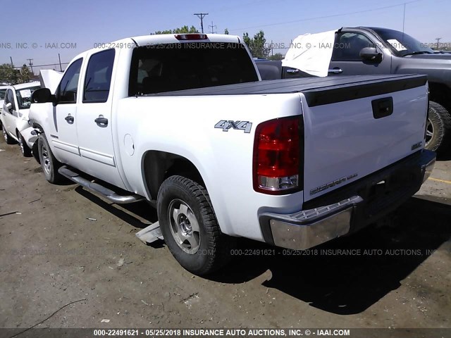 3GTEK13J98G264190 - 2008 GMC SIERRA K1500 WHITE photo 3