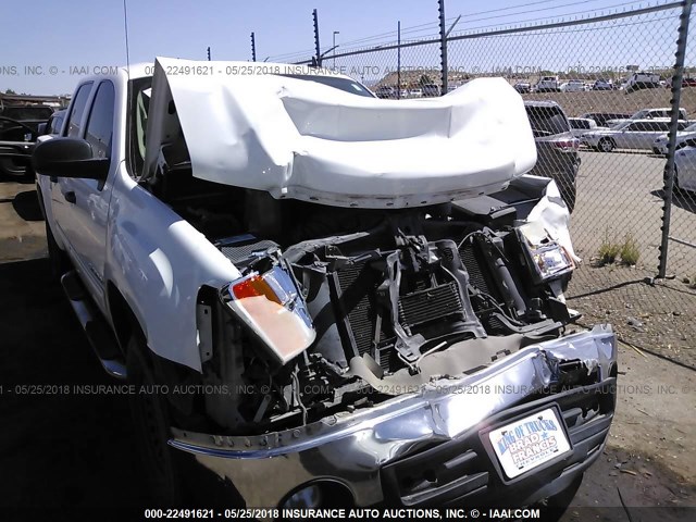 3GTEK13J98G264190 - 2008 GMC SIERRA K1500 WHITE photo 6