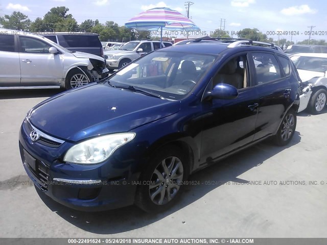 KMHDC8AE3CU155202 - 2012 HYUNDAI ELANTRA TOURING GLS/SE BLUE photo 2