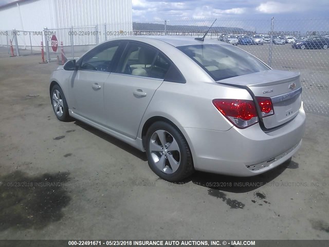 1G1PG5S94B7281967 - 2011 CHEVROLET CRUZE LT TAN photo 3