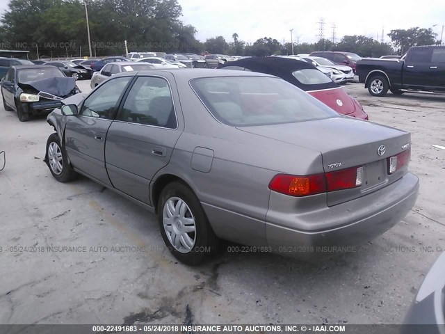 4T1BG22K21U032453 - 2001 TOYOTA CAMRY CE/LE/XLE 棕色 照片 3