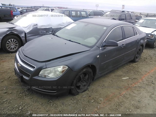 1G1ZG57BX8F172030 - 2008 CHEVROLET MALIBU LS GRAY photo 2