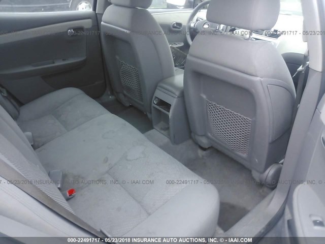1G1ZG57BX8F172030 - 2008 CHEVROLET MALIBU LS GRAY photo 8