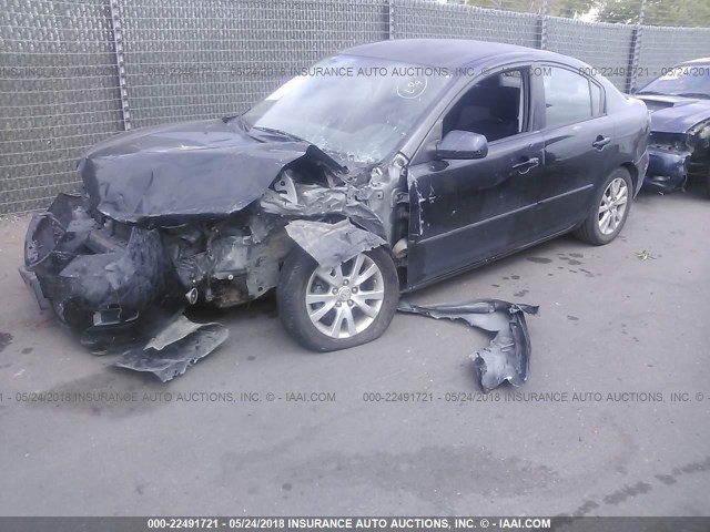 JM1BK12GX81823785 - 2008 MAZDA 3 I BLACK photo 2