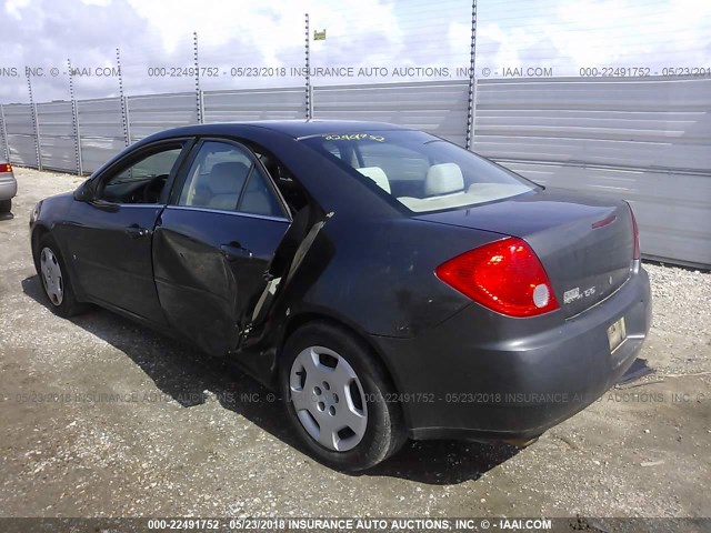 1G2ZF58B474209595 - 2007 PONTIAC G6 VALUE LEADER/BASE GRAY photo 3