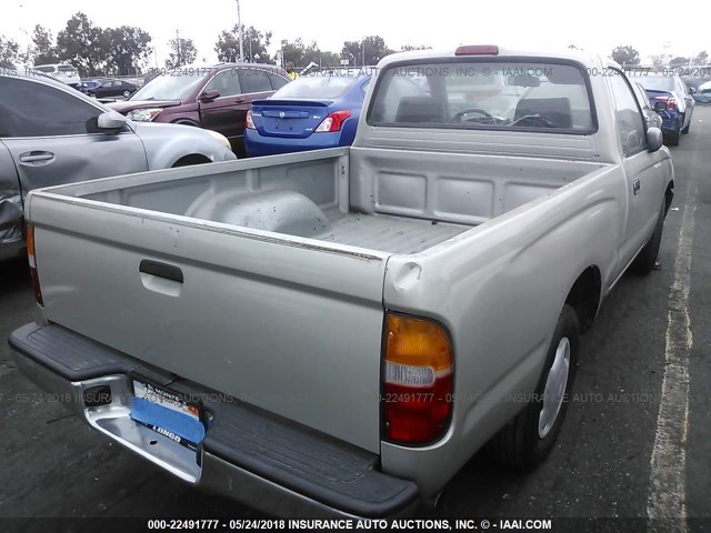 4TANL42N0WZ004207 - 1998 TOYOTA TACOMA Champagne photo 4