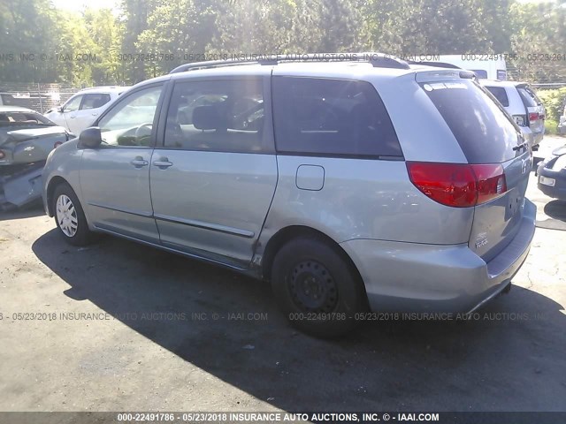 5TDZK23C37S097849 - 2007 TOYOTA SIENNA CE/LE BLUE photo 3